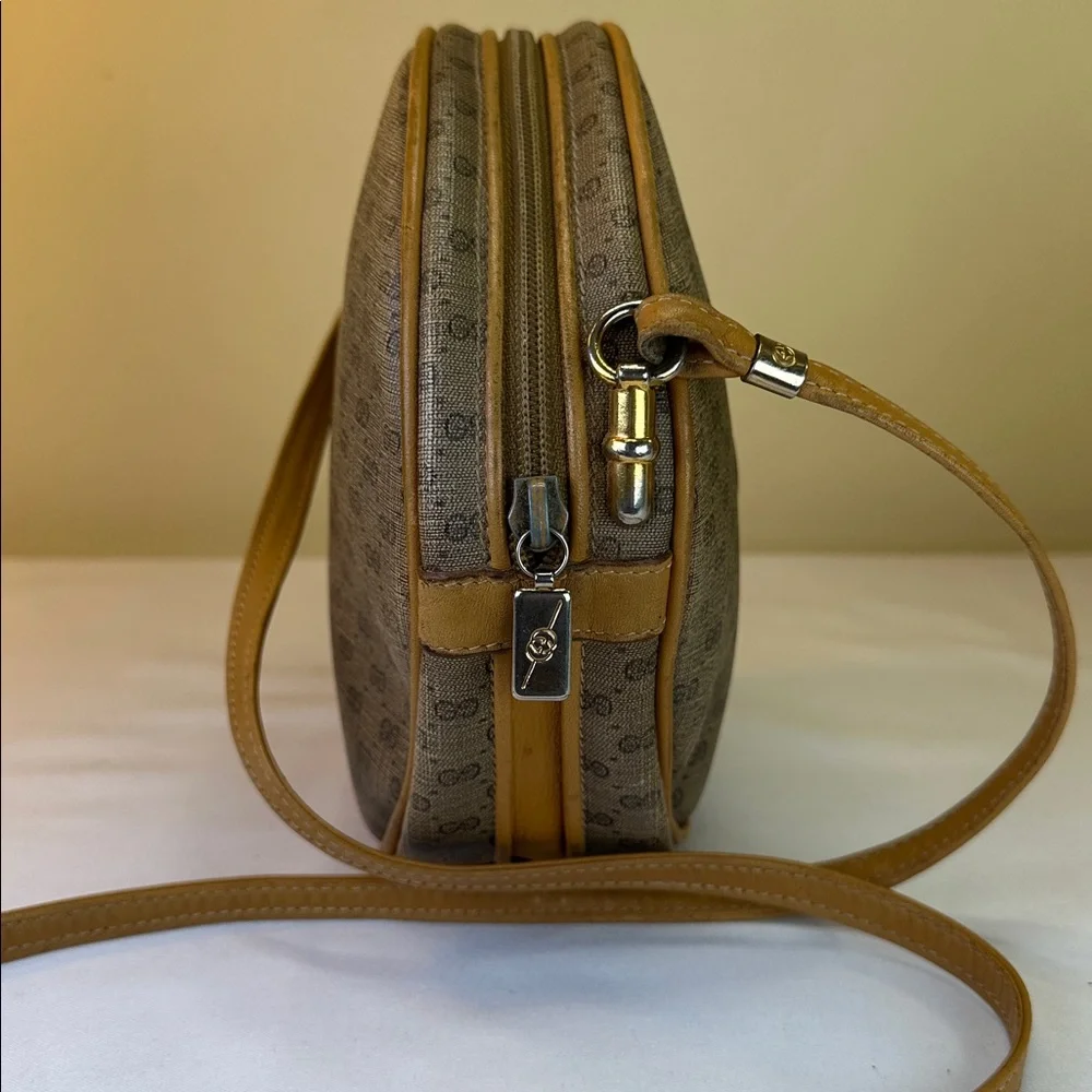 Gucci Monogram RARE Vintage 1980’s Micro GG Round Ophidia Canteen Made in Italy - Picture 7 of 14